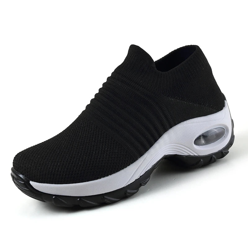 Women's Walking Trainers Fashion Fly Weaving Sock Sneakers 2026