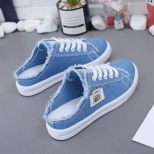 2026 Spring Summer Women Sneaker Low Top Denim Sneakers