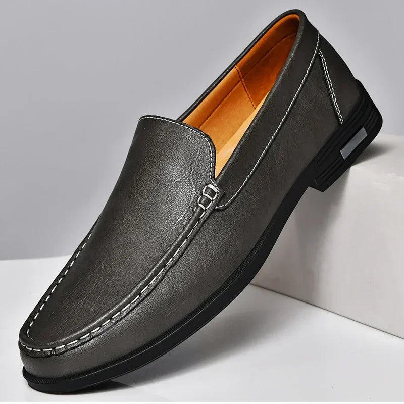 Genuine Leather Men Footwear Slip for Men Formal Shoes Loafers Moccasins