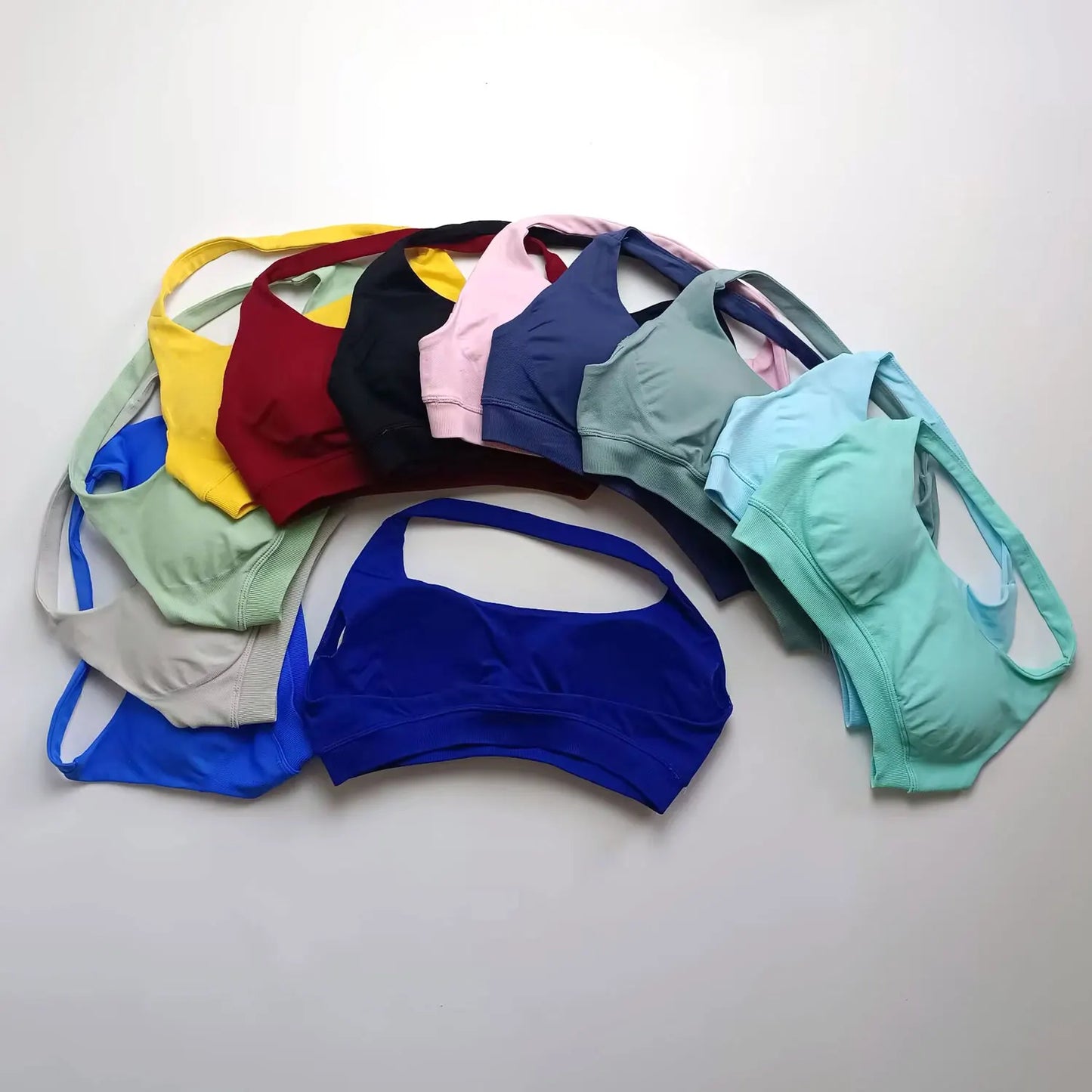 Impact Sports Bra Women Seamless Halter Top High Support