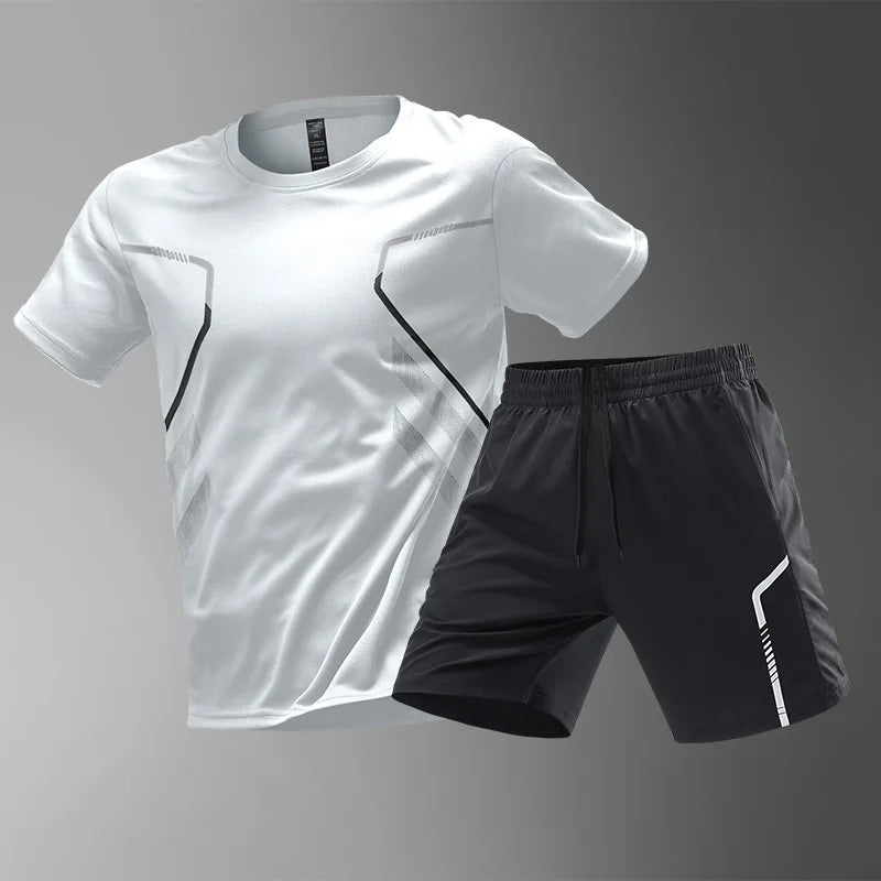 Men's Quick Drying Running Sets Breathable Outdoor Sports