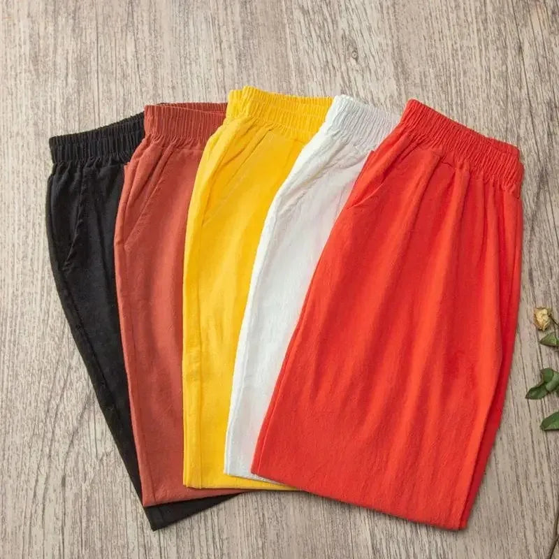 Summer Casual Pants Ninth Trousers