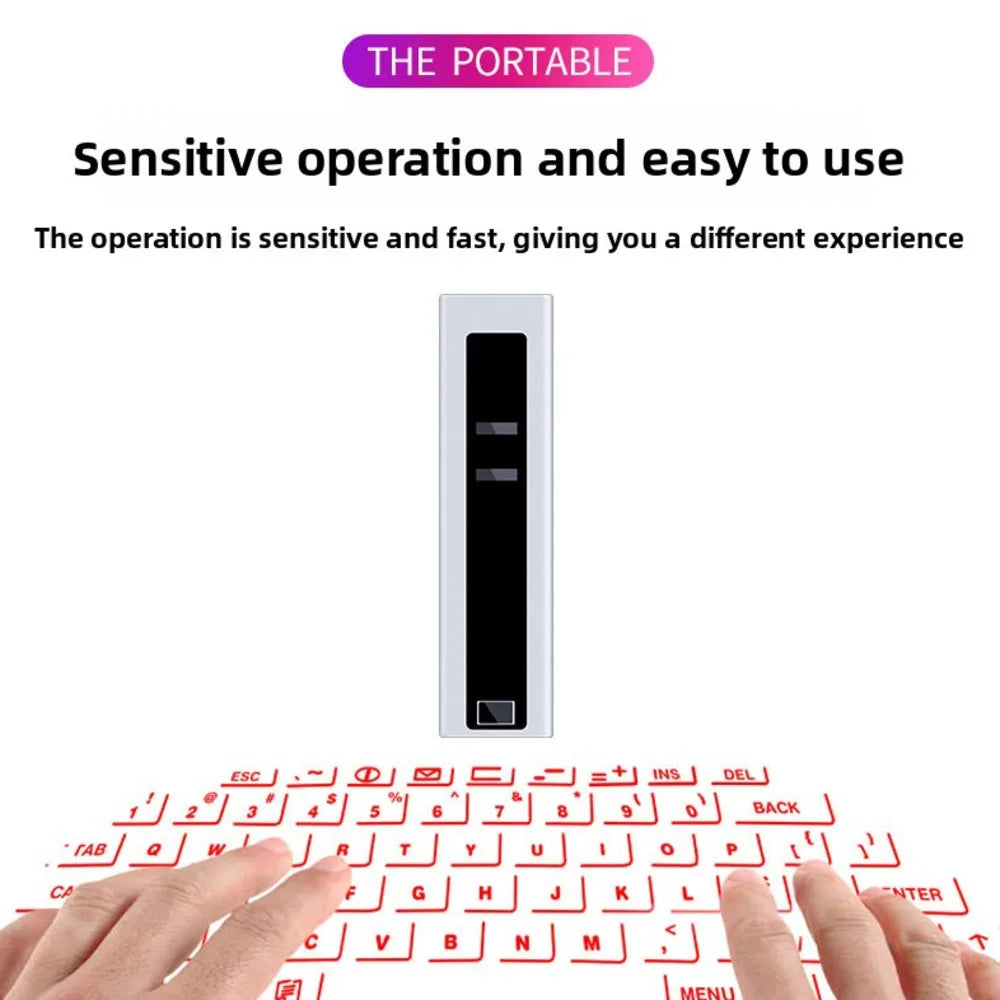 Laser Projection Keyboard & For Mobile Phones Computers & Tablets