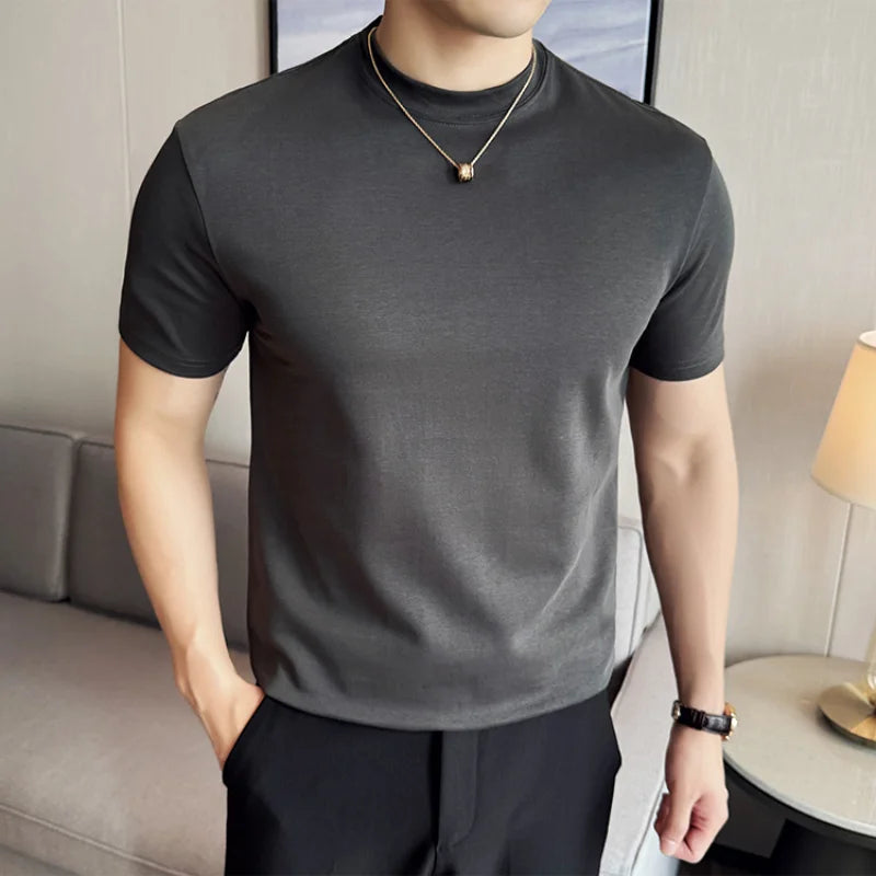 High-quality Men's Short-sleeved T-shirt, Cotton 85%