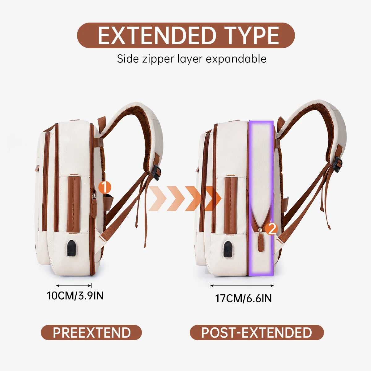 High-Quality USB Rechargeable Backpack for Men & Women