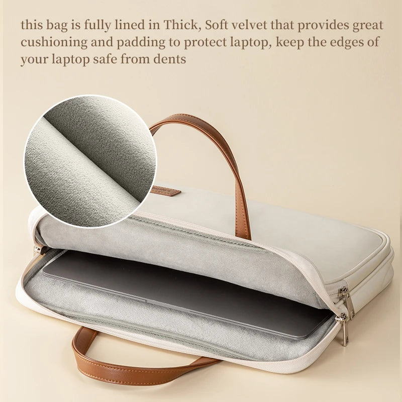 Laptop 15.6inch Bag Women Slim Briefcase Notebook Case