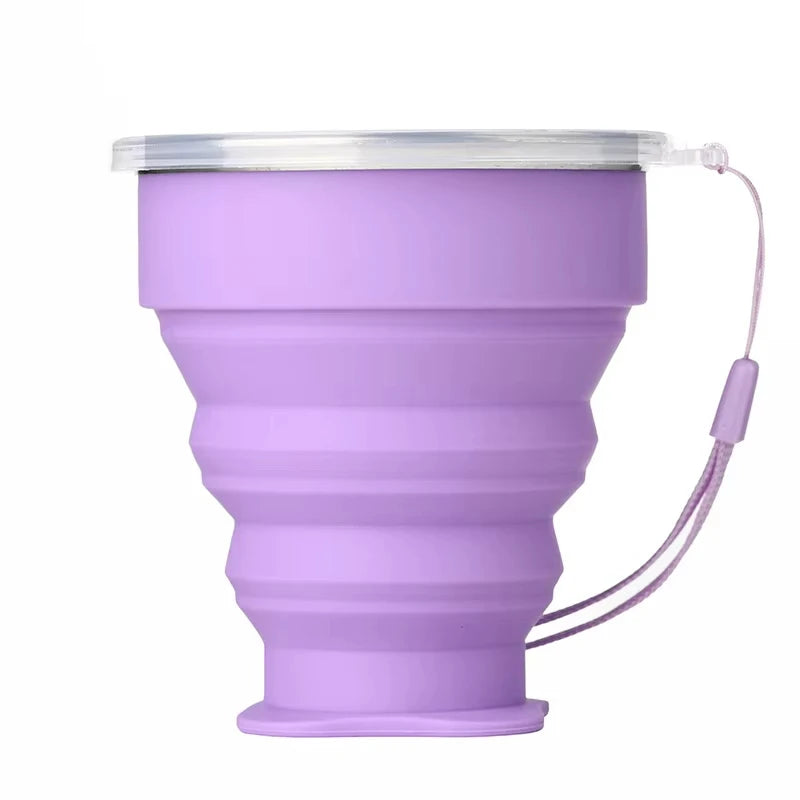 Portable Silicone Folding Water Cup Outdoor Heat Resistant