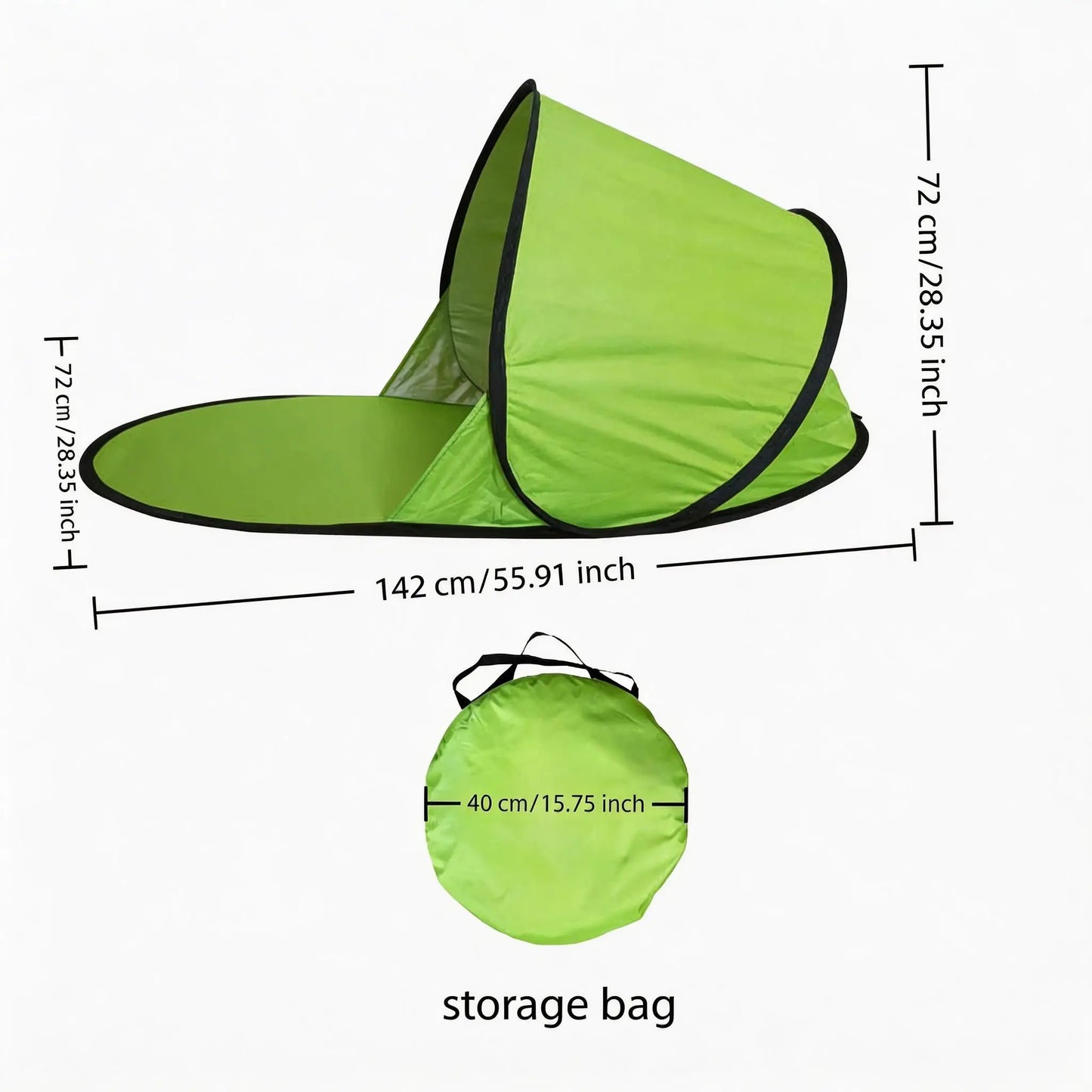 Outdoor portable automatic pop-up beach tent, sunshade,