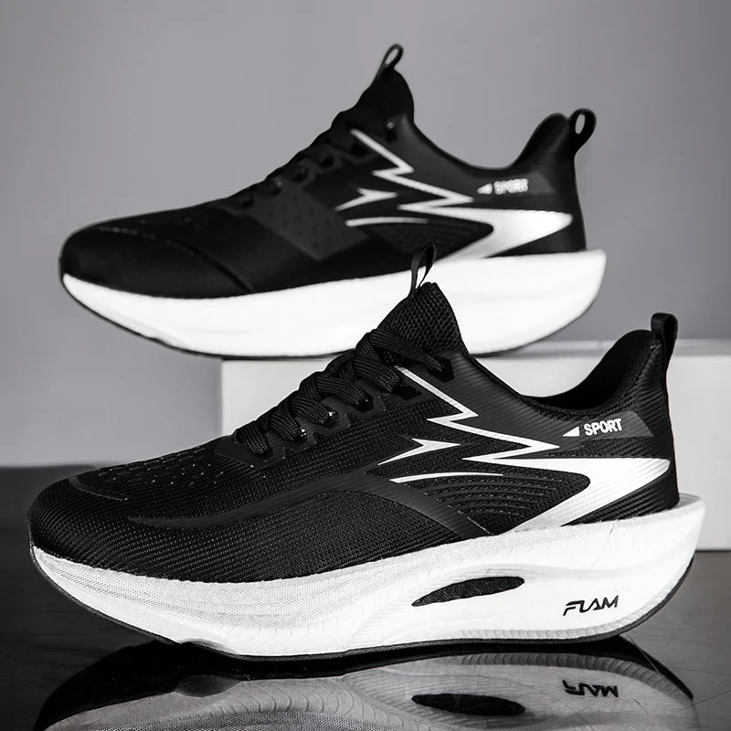 Unisex Sports Running Shoes Carbon Board Air Cushion Breathable Lightweight