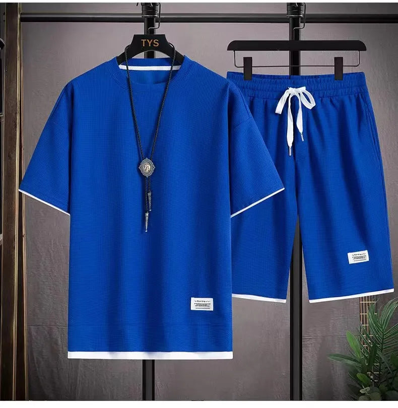 Sportswear Set for Men Tights Gym T-Shirts Pants Shorts Clothing Outfit