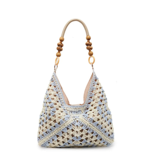 Hollow Out Straw Woven, Bohemian Beach Bag Large Capacity for Women