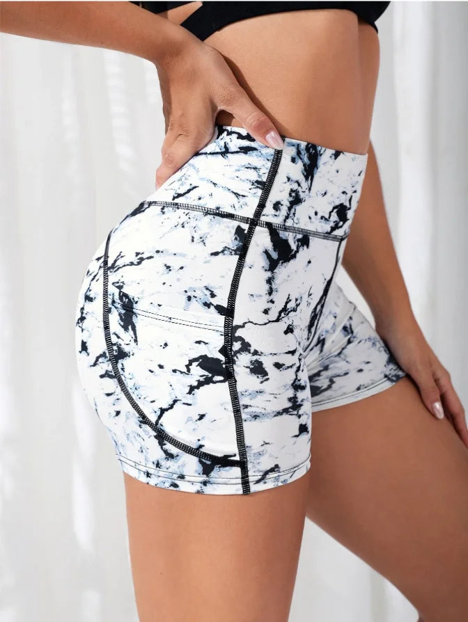 High-Waist Fitness Yoga Shorts Women's Sportswear