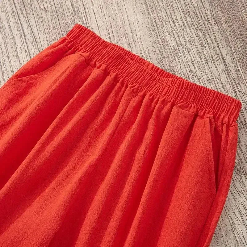 Summer Casual Pants Ninth Trousers
