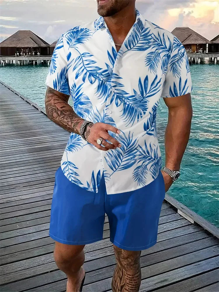2026 Men's Shirt Shorts two Set