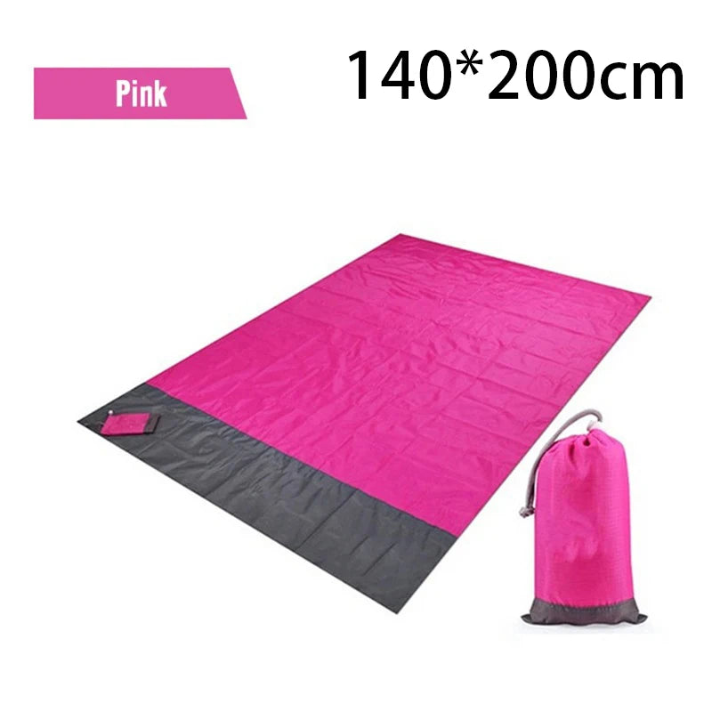 2x2.1m Waterproof Pocket Beach Blanket Folding for Outdoor activity
