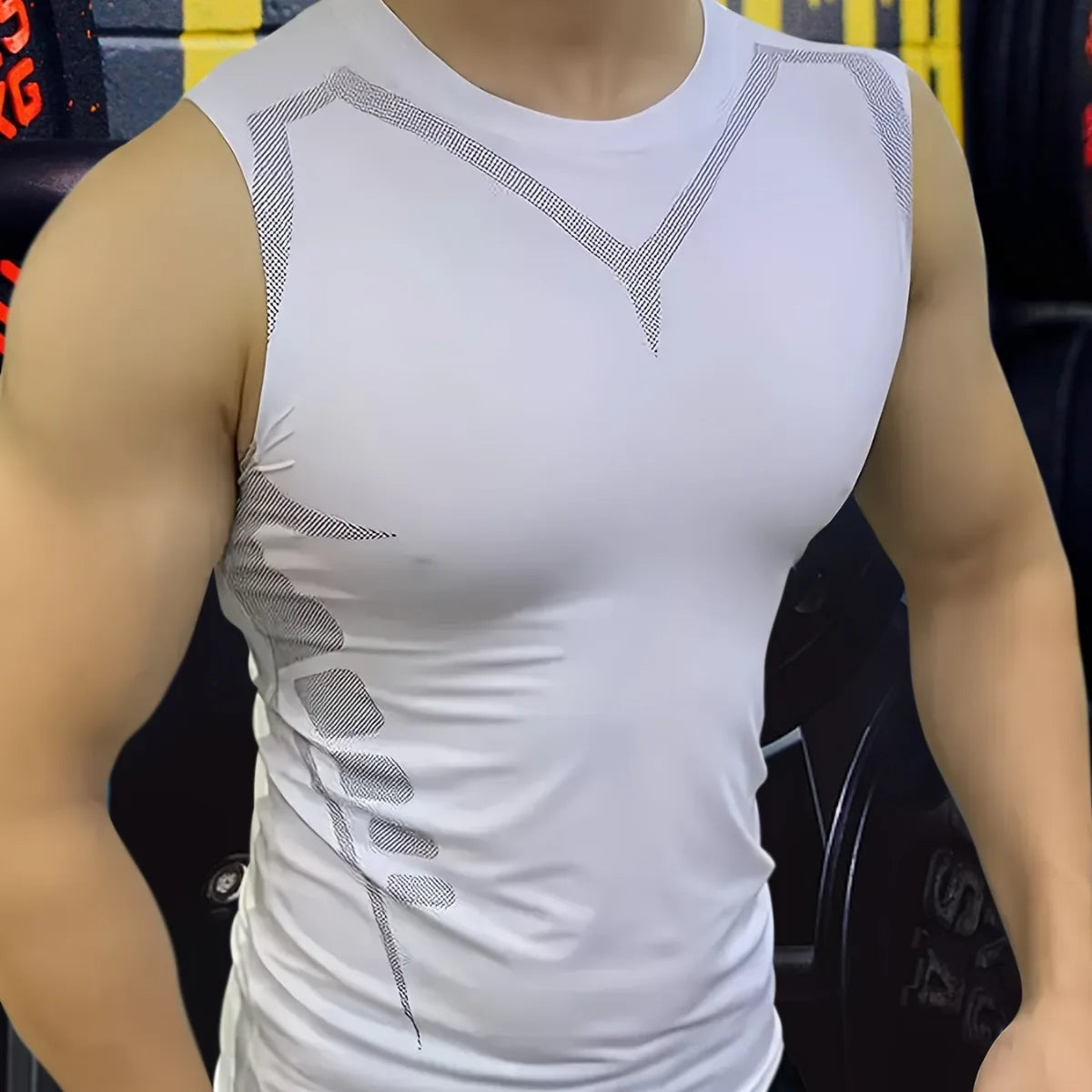 Mans Compression Tank Top Gym Shirt