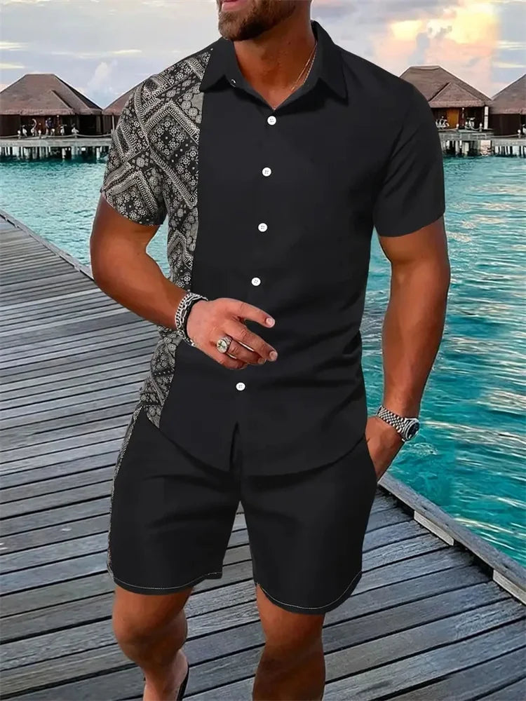 2026 Men's Shirt Shorts two Set