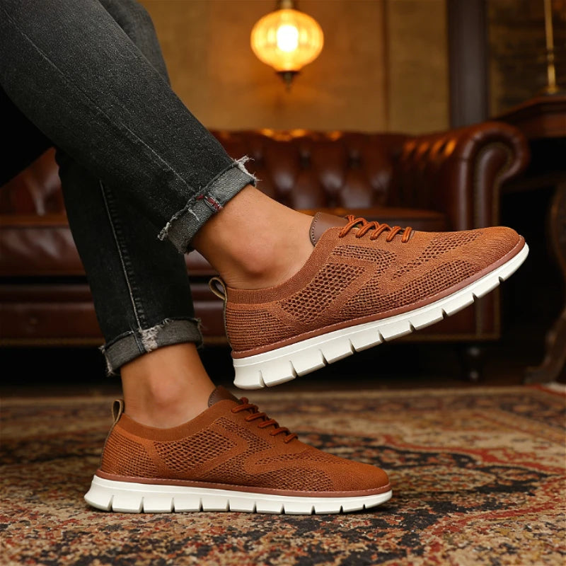 Outdoor Men Causal Sneakers Lightweight (Breathable and Shock Absorbent)
