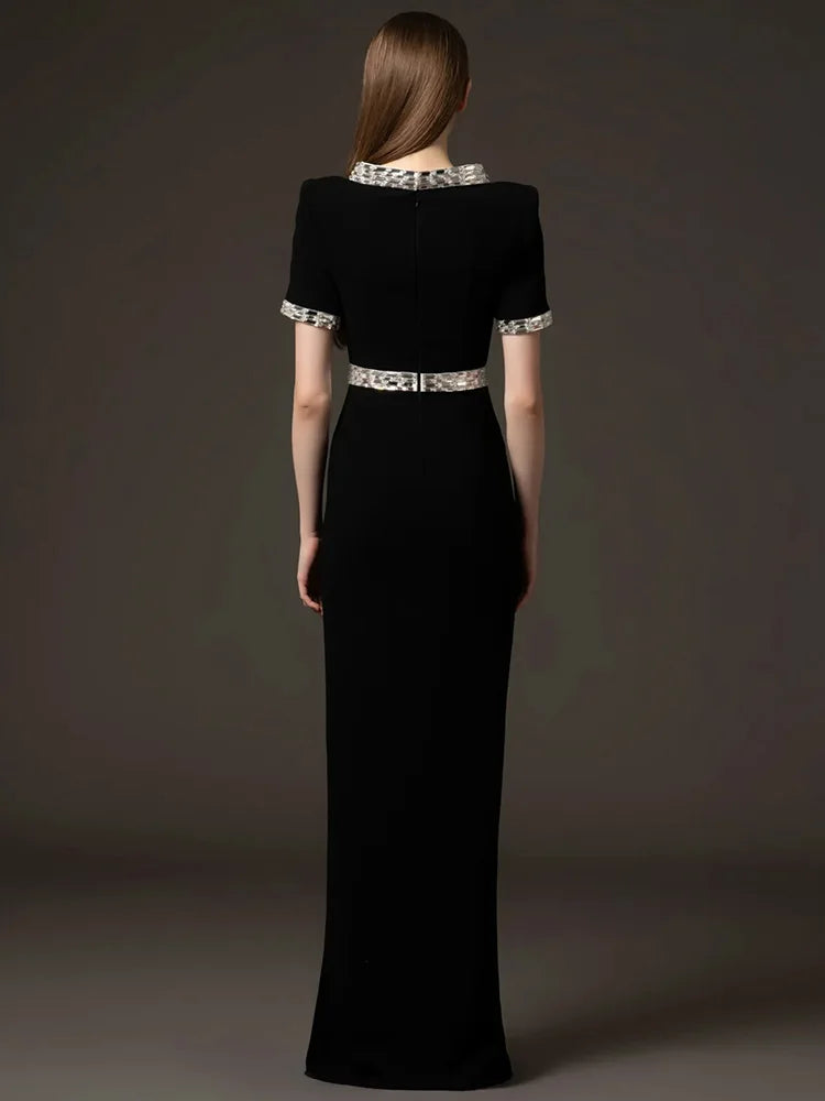HIGH STREET Newest Fashion 2026 Designer Party Women's Luxurious Diamonds