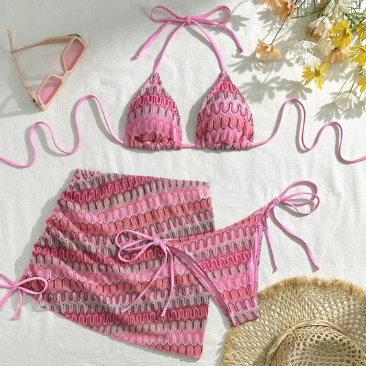 Sexy Bikinis 2026 Swimsuits Women's Three-Piece Swimwear