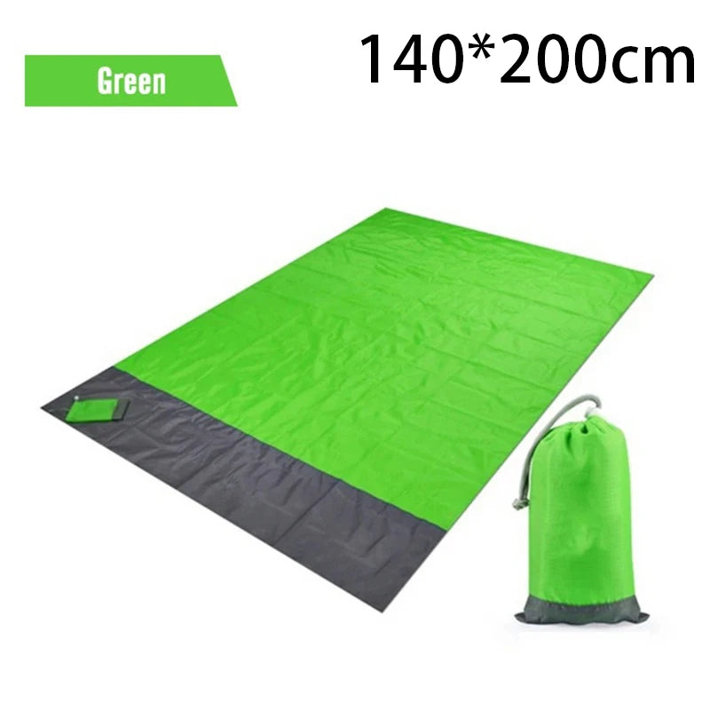 2x2.1m Waterproof Pocket Beach Blanket Folding for Outdoor activity