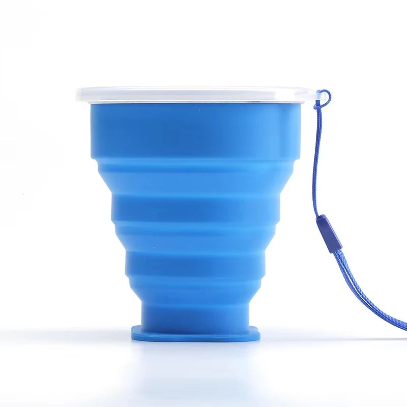 Portable Silicone Folding Water Cup Outdoor Heat Resistant