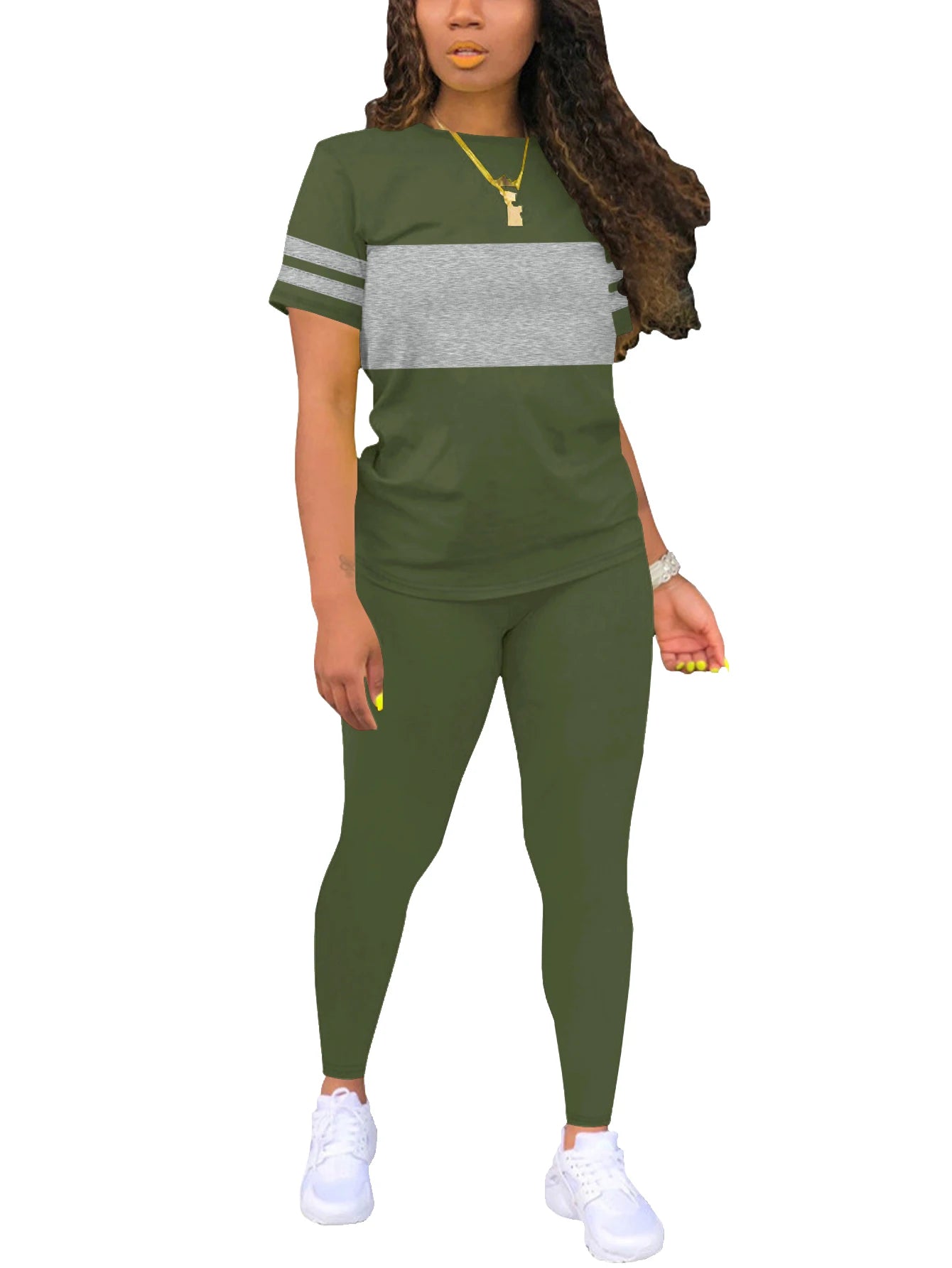Women's Summer Casual  Set Fashionable Comfortable Clothing Outfit