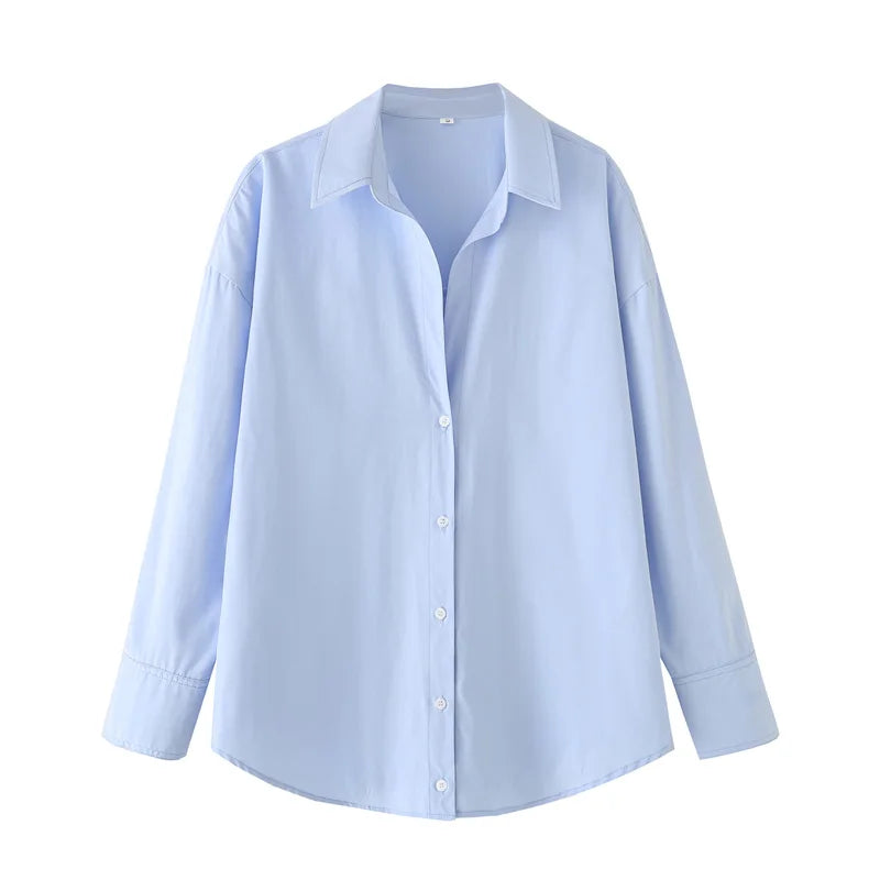 Woman Blouses Long Stripe Shirts