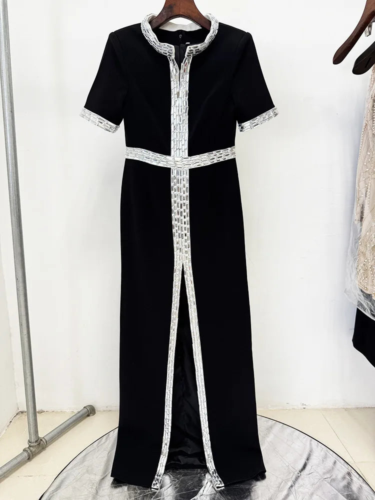 HIGH STREET Newest Fashion 2026 Designer Party Women's Luxurious Diamonds