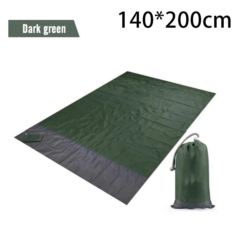 2x2.1m Waterproof Pocket Beach Blanket Folding for Outdoor activity