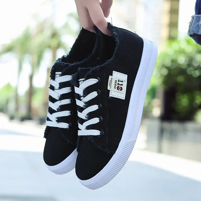 2026 Spring Summer Women Sneaker Low Top Denim Sneakers