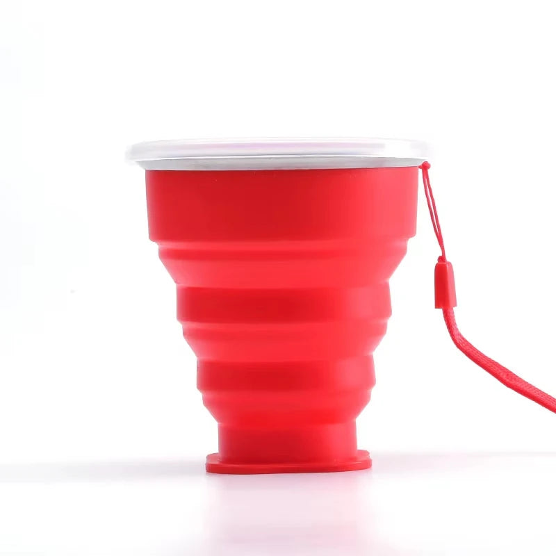 Portable Silicone Folding Water Cup Outdoor Heat Resistant