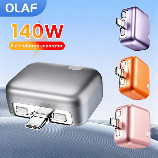 (Re-Stock )Type-C Charger with Smart auto Separator Power-Off Adaptor