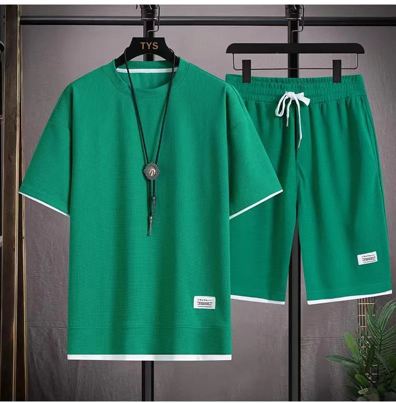Sportswear Set for Men Tights Gym T-Shirts Pants Shorts Clothing Outfit