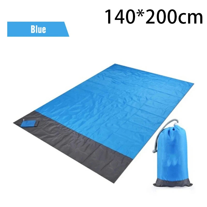 2x2.1m Waterproof Pocket Beach Blanket Folding for Outdoor activity