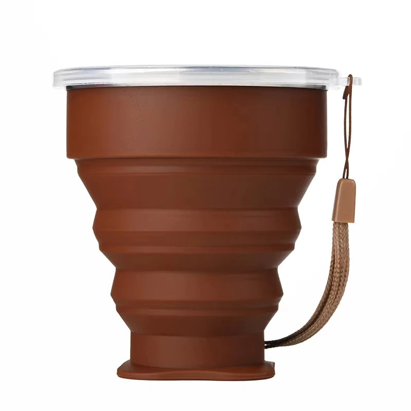 Portable Silicone Folding Water Cup Outdoor Heat Resistant