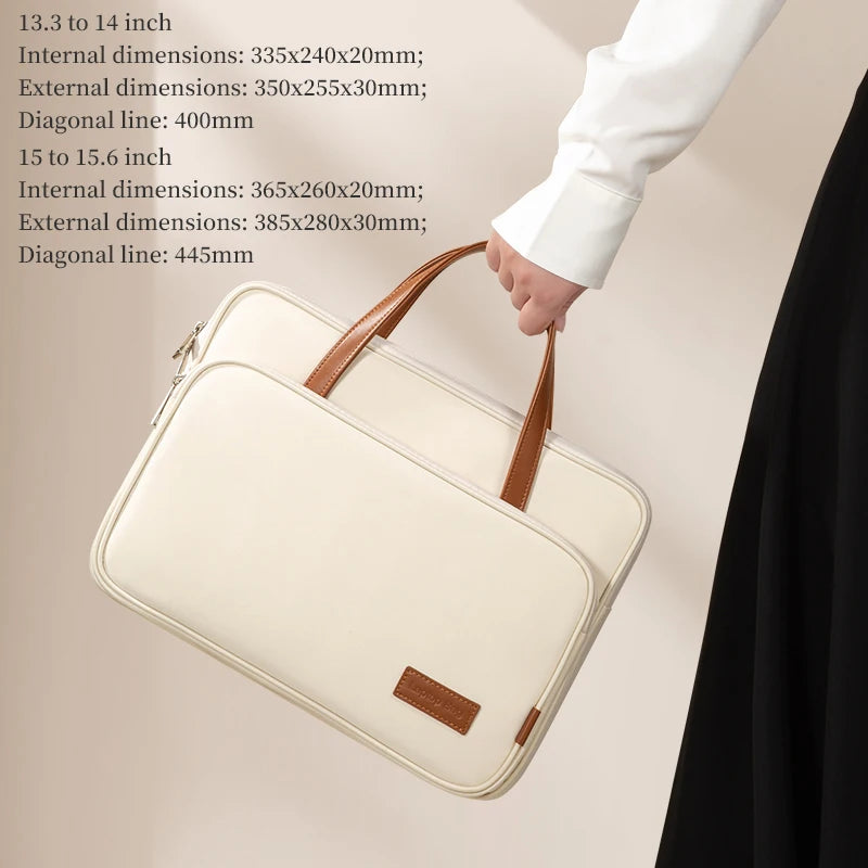 Laptop 15.6inch Bag Women Slim Briefcase Notebook Case