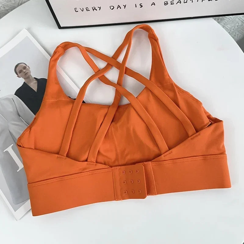 Fitness Tops Fashion Cross Back Women Sport Bra