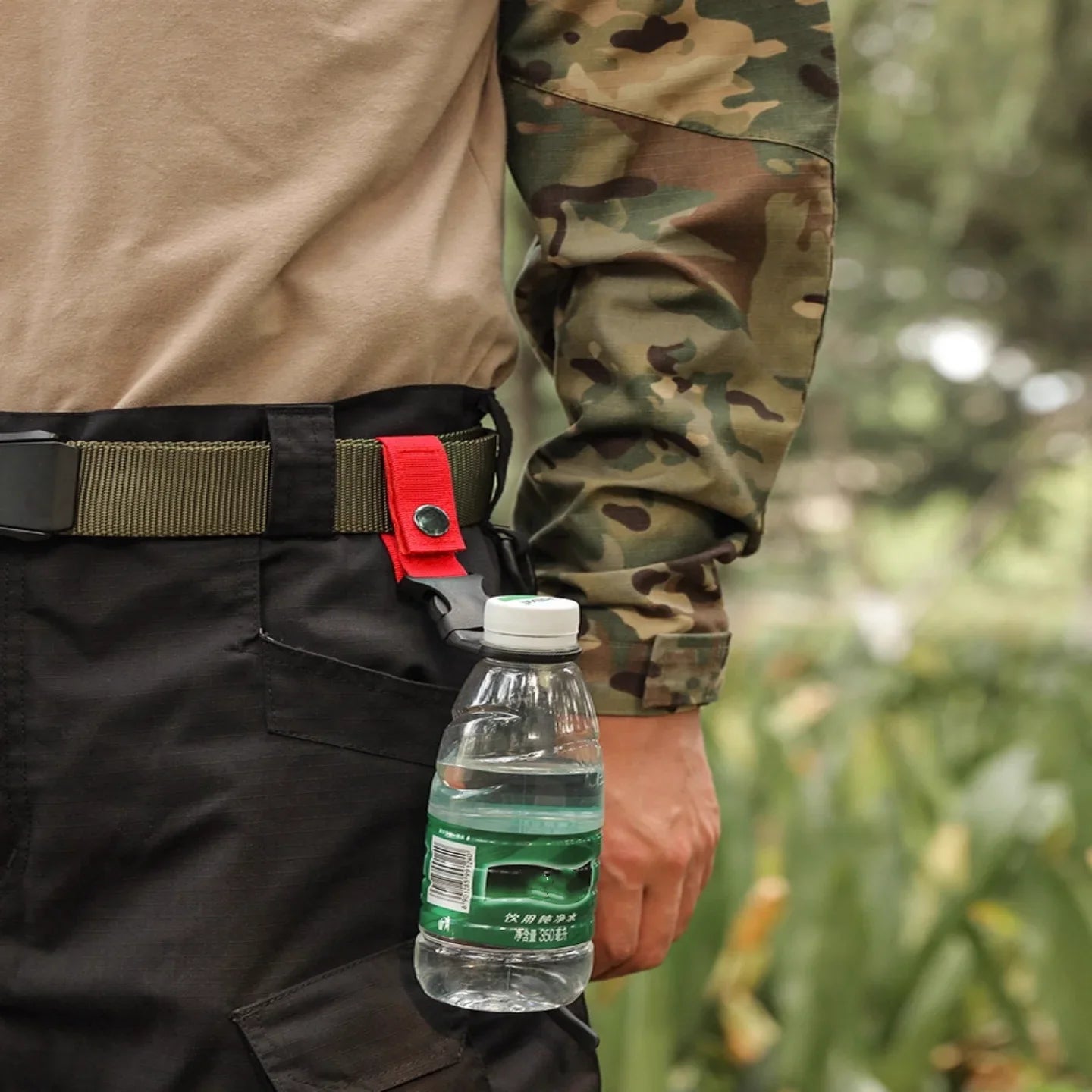 Webbing Water Bottle Holder Climbing Carabiner Belt