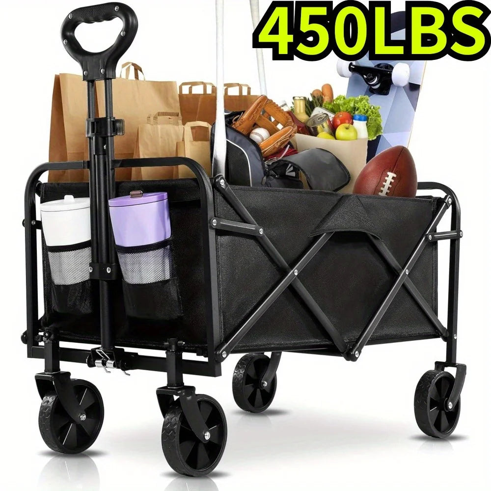 [Heavy Duty] Folding Wagon Cart All Terrain Wheels