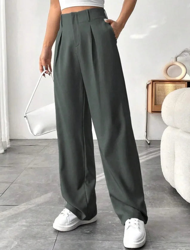 High Waisted Wide Leg Pants for Office/Casual for women