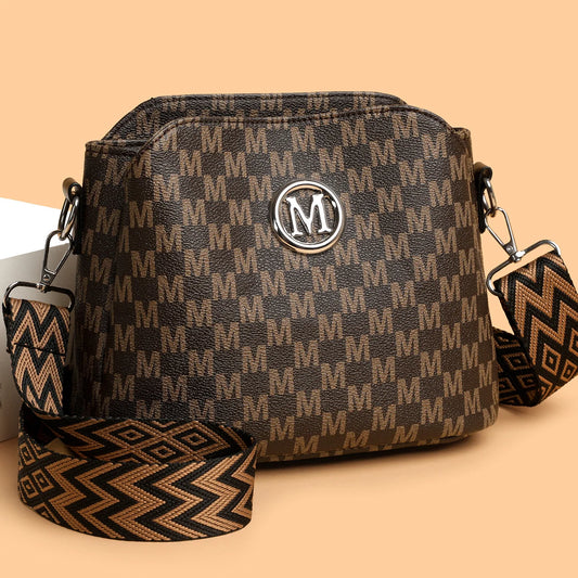 Synthetic Faux Leather Shoulder Bag For Women