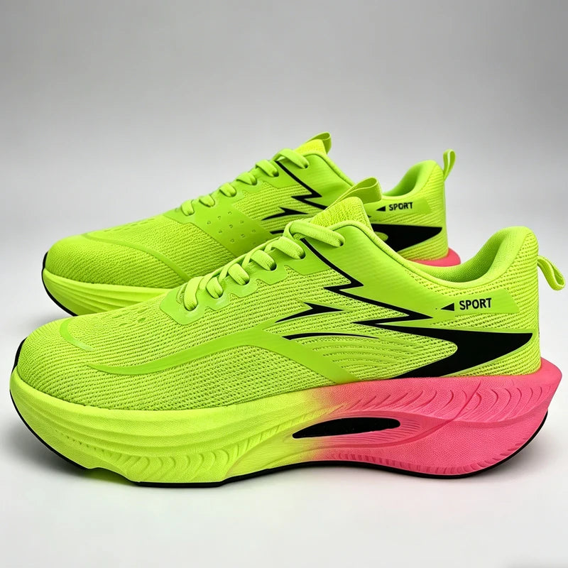 Unisex Sports Running Shoes Carbon Board Air Cushion Breathable Lightweight