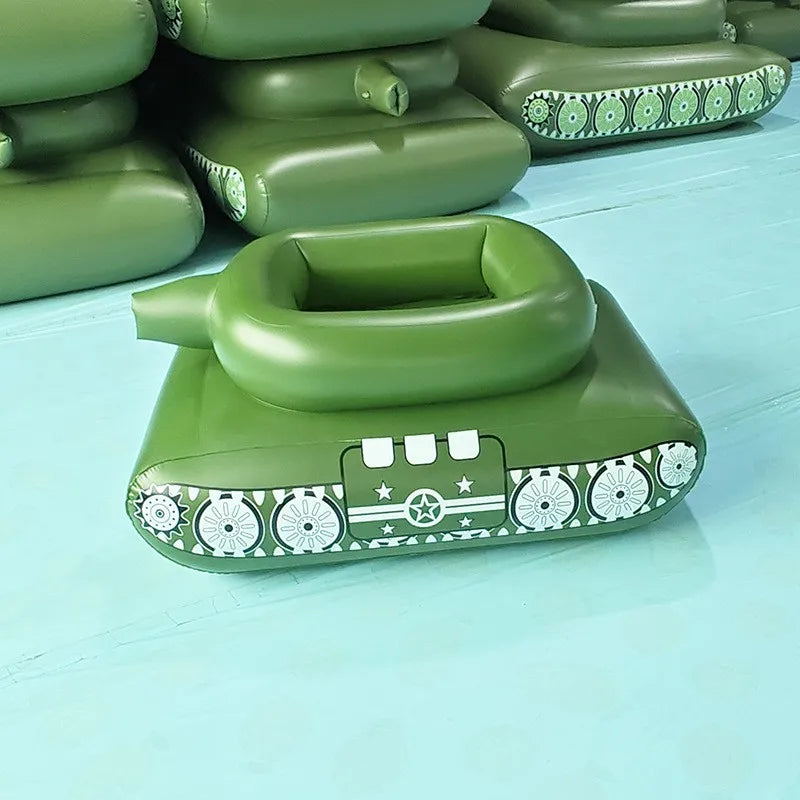 PVC inflatable tank with water gun spray