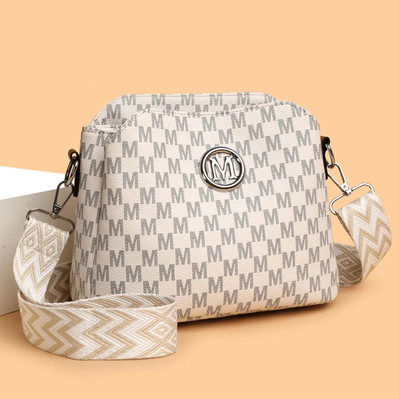 Synthetic Faux Leather Shoulder Bag For Women