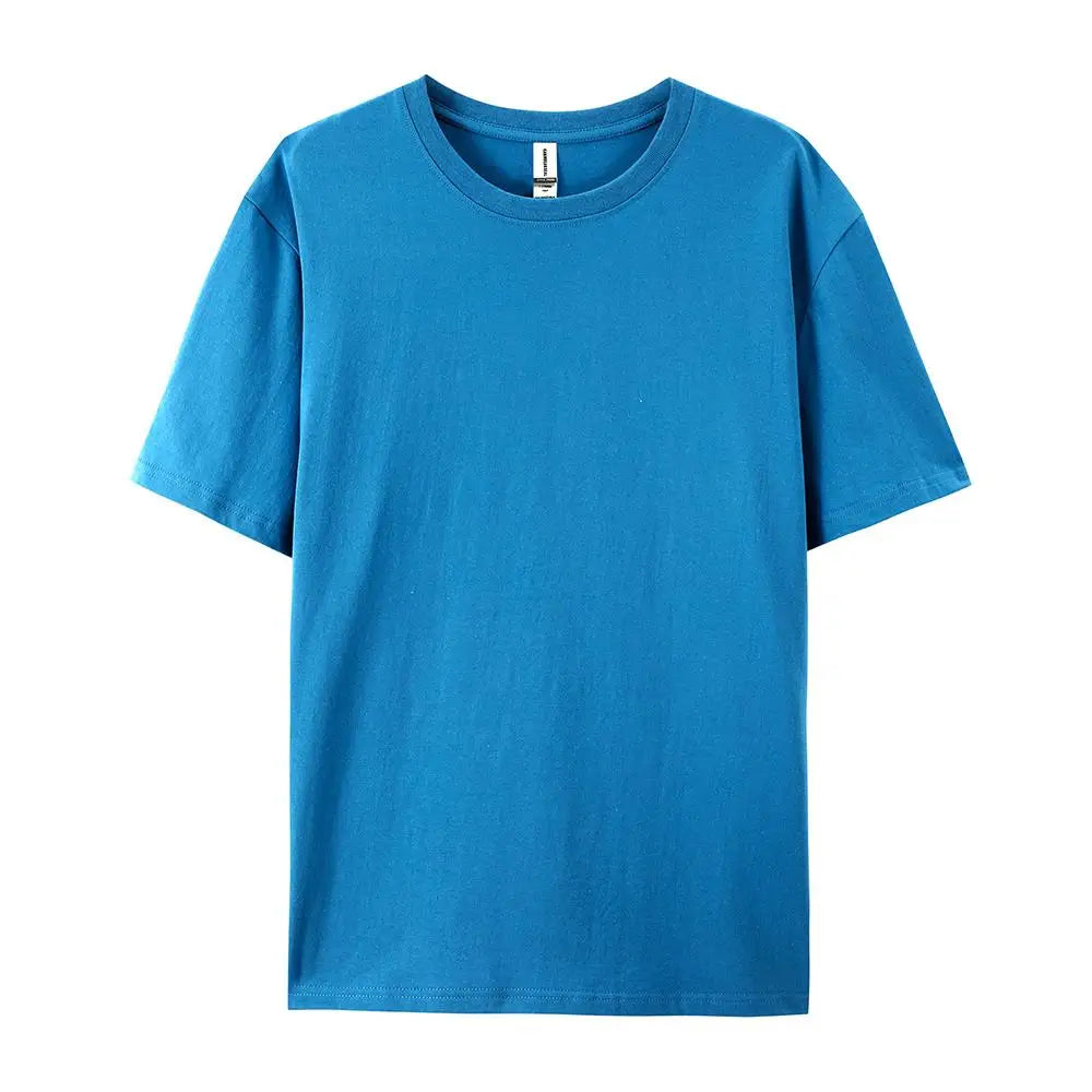 100% Cotton Solid T-shirts Women Sporty Short Sleeve