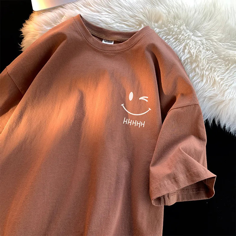 Men's & Women's Smiling Face Funny Fashion Couple Short