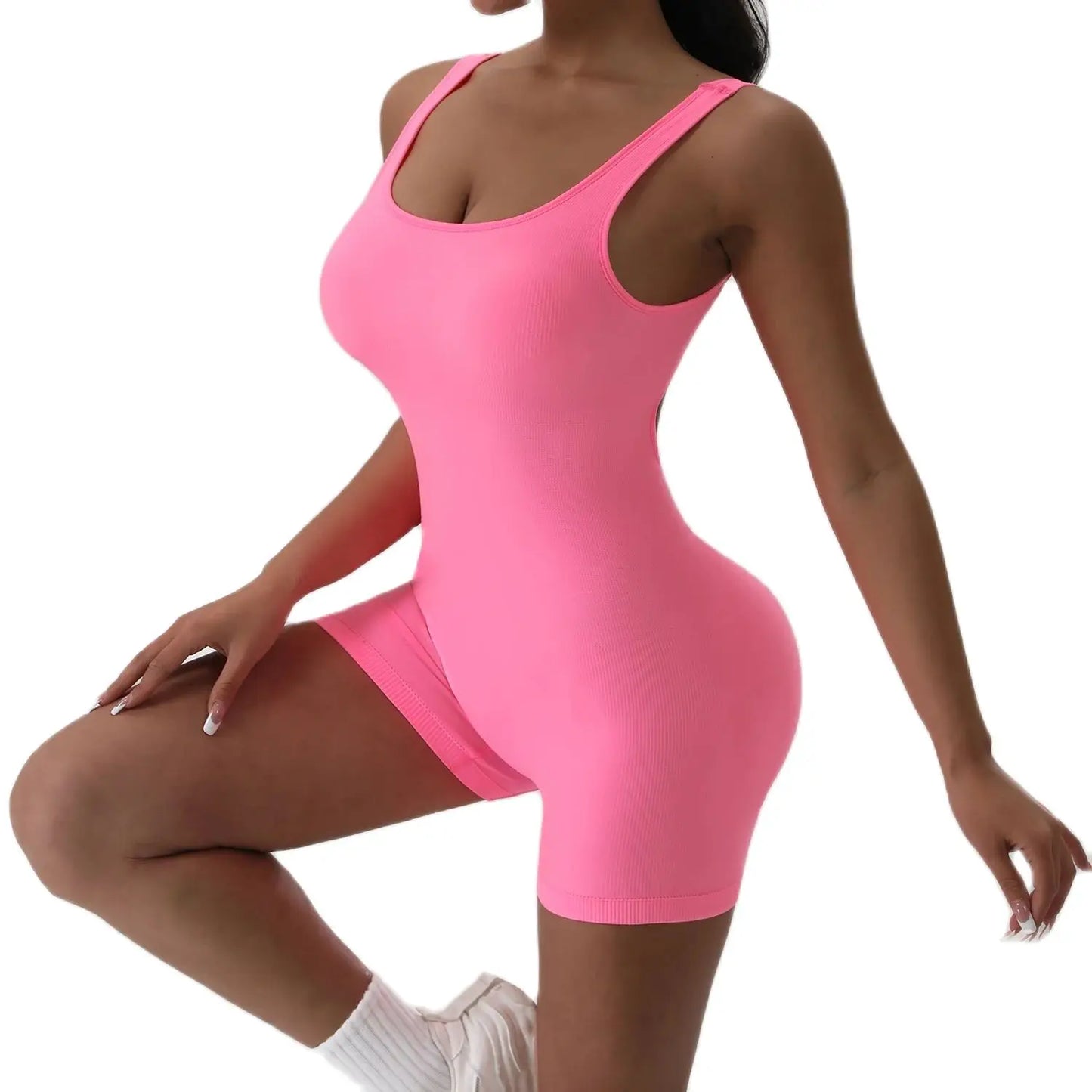 1PCS Backless Yoga Suit U Neck Sleeveless Sports for Women