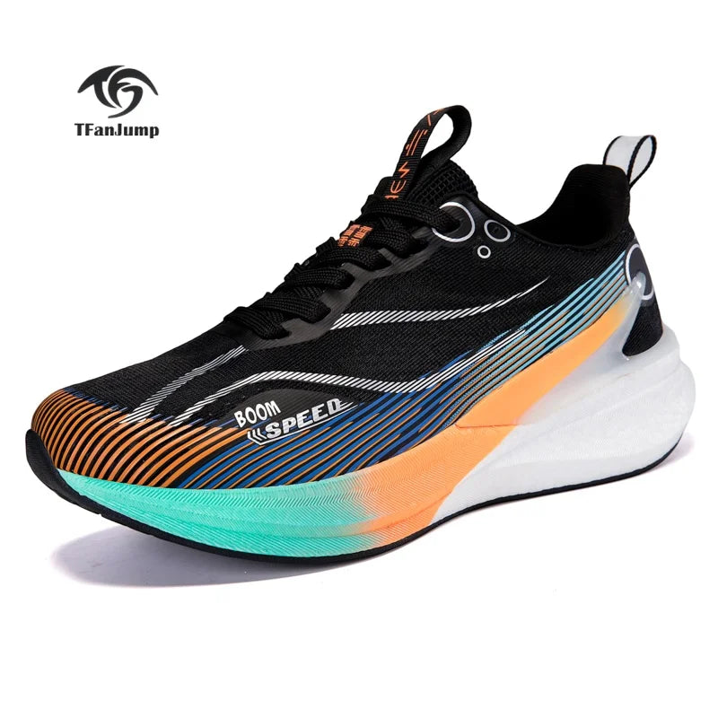 Unisex Professional Carbon Board Marathon Running Shoes Shock Absorption Ultra-light Stable Support Sports Shoes