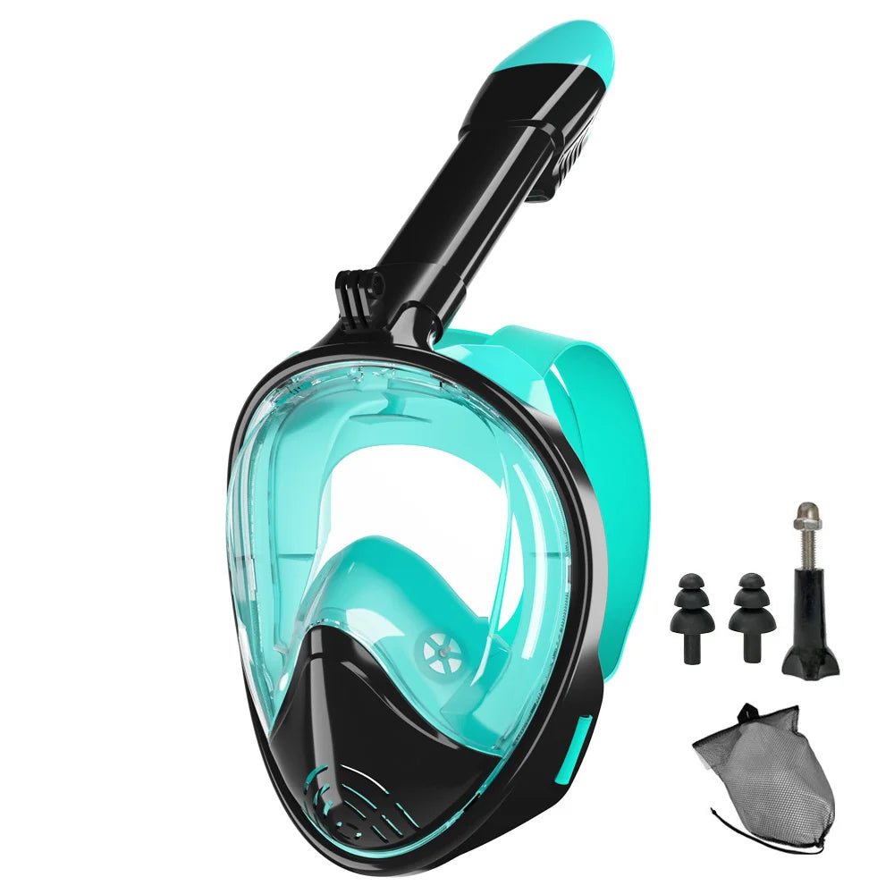 Full Face Snorkel Mask Silicone Diving Mask For Adults